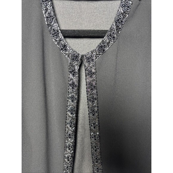 Patra  Womens SZ 12 Sheer Blouse  Intricate Bead Design  Formal Evening Party - Picture 3 of 6